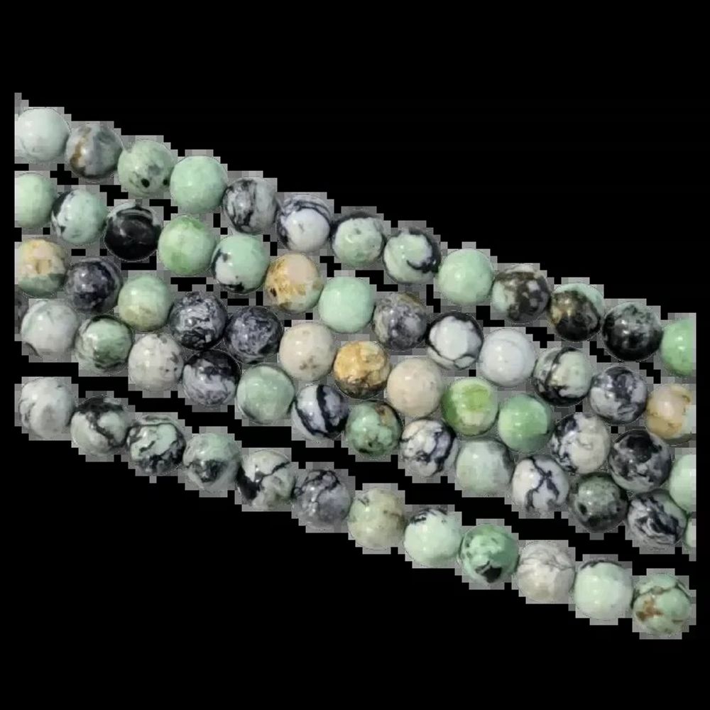 Jewelry - Variscite A 6mm pearls on string - ARABESK