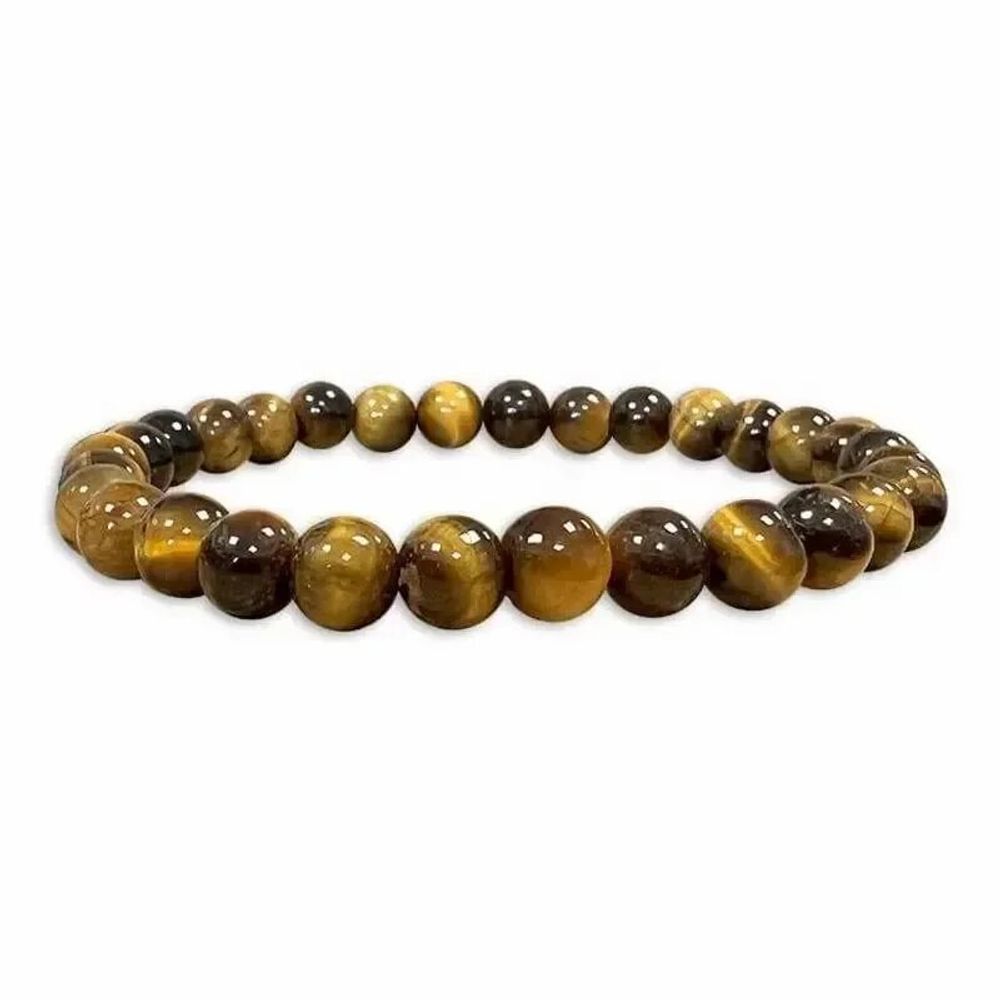 Bracelets - Tiger's eye A 6mm pearls bracelet - ARABESK