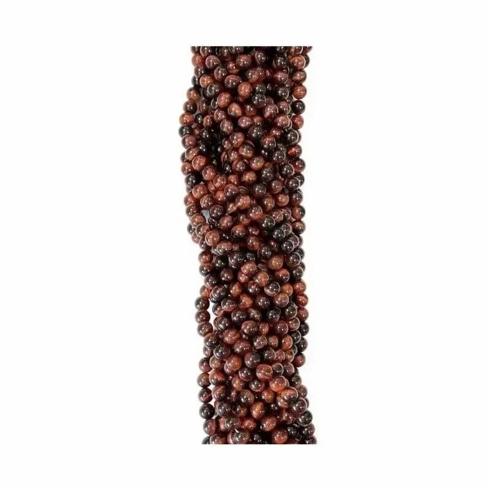 Bijoux - Oeil de taureau AA perles 8mm sur fil 40cm - ARABESK