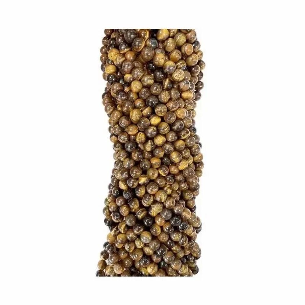 Bijoux - Oeil de tigre perles 8mm sur fil 40cm - ARABESK