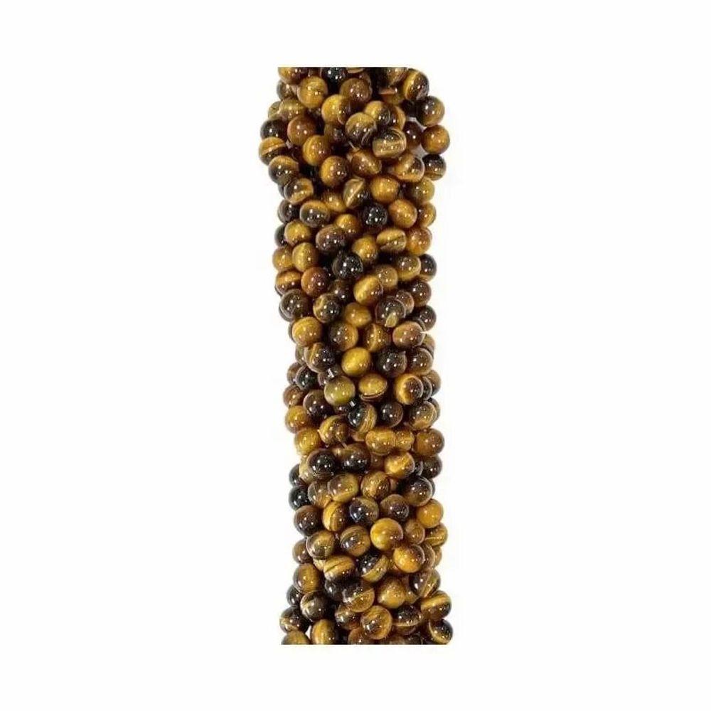 Bijoux - Oeil de tigre AA perles 6mm sur fil 40cm - ARABESK