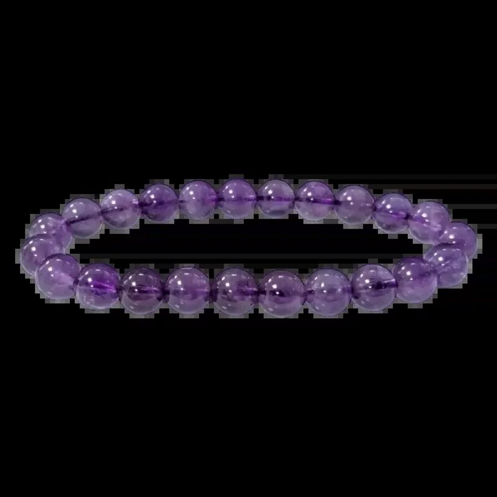 Bracelets - Bracelet Amethyste Uruguay AA perles 8mm - ARABESK