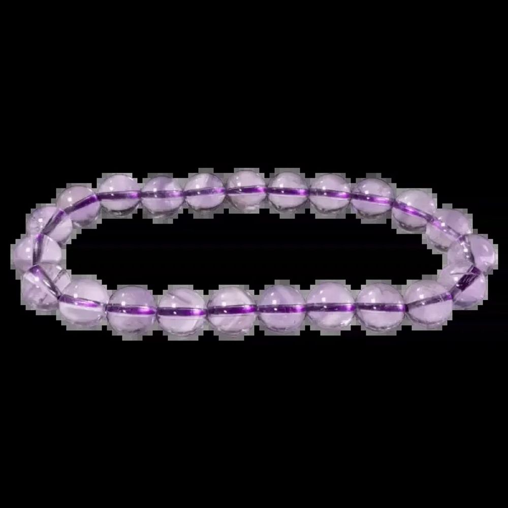 Bracelets - Amethyst AAA 8mm pearls bracelet - ARABESK