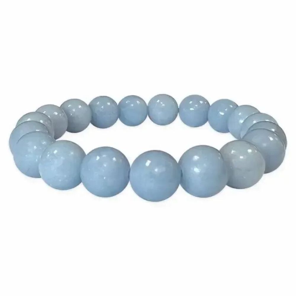 Bracelets - Bracelet Angelite A perles 10mm - ARABESK