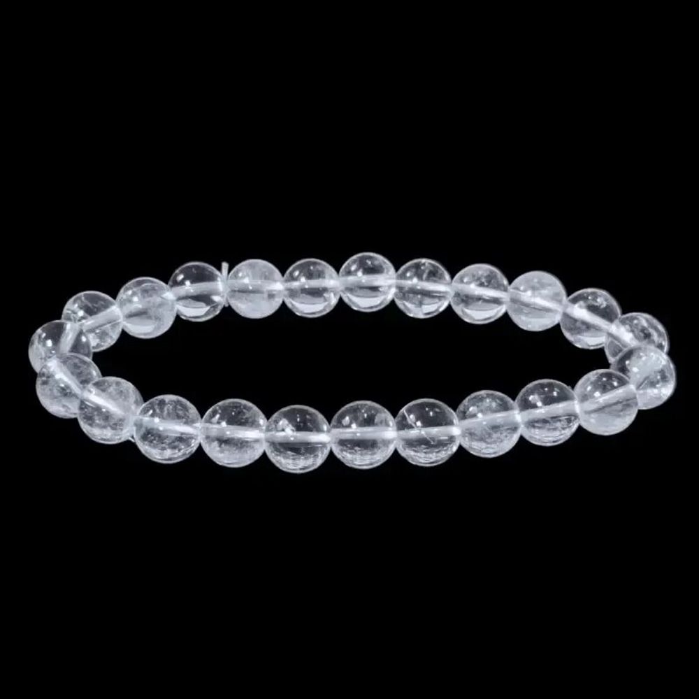 Bracelets - Rock crystal A 8mm pearls bracelet - ARABESK