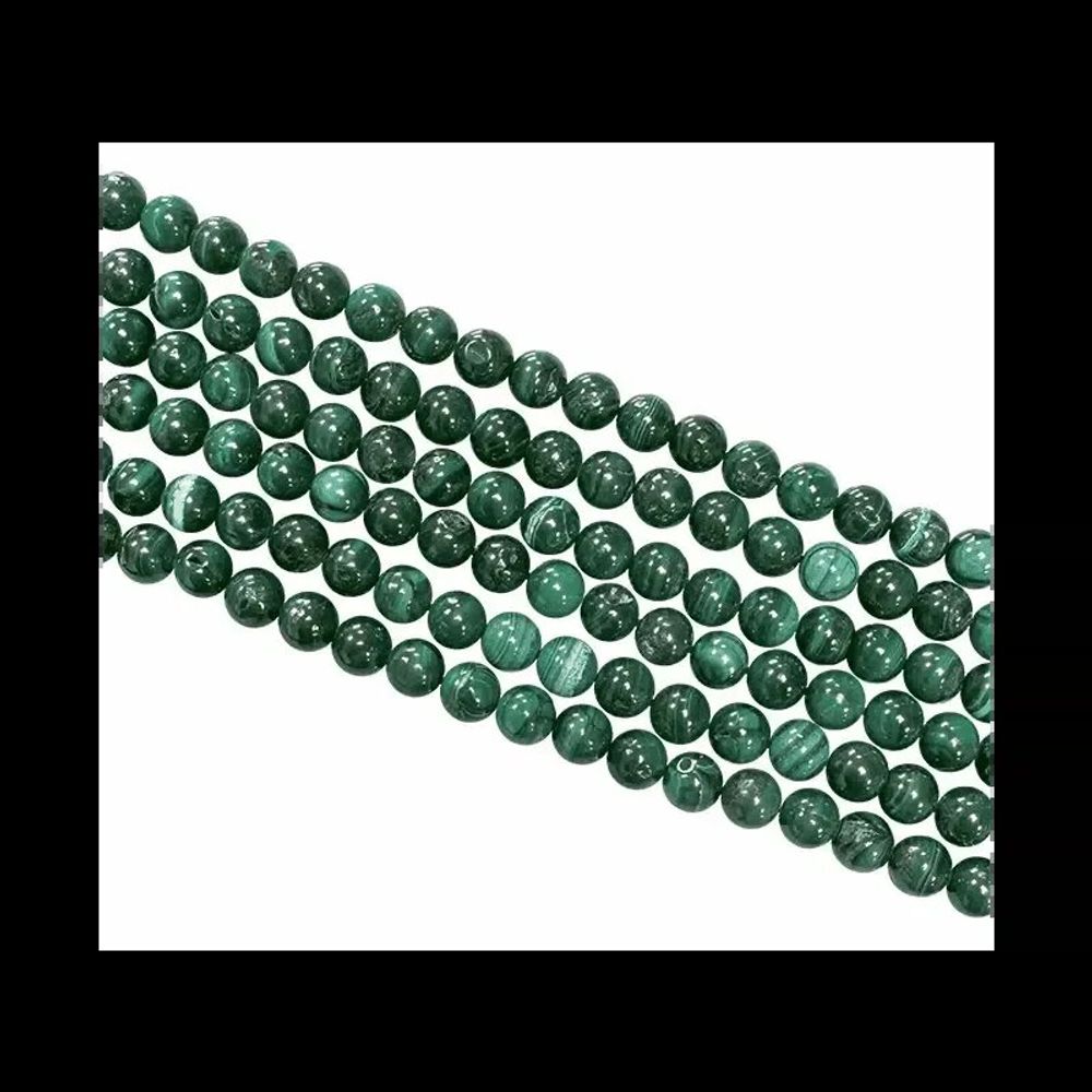 Jewelry - Malachite beads 10mm on a 40cm thread - ARABESK