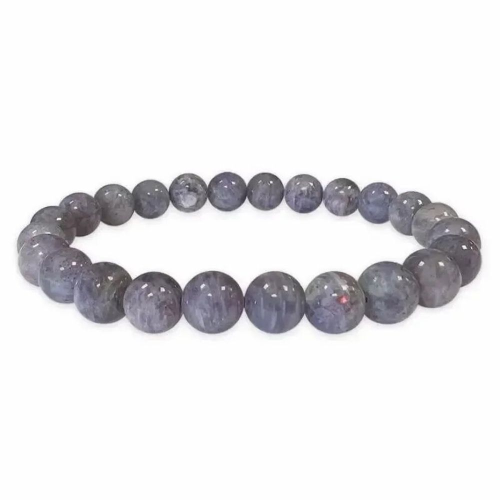 Bracelets - Bracelet Cordierite Lolite AA beads 7.5-8.5mm - ARABESK