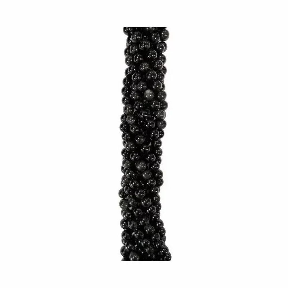 Jewelry - Obsidian Rainbow A 6mm pearls on string - ARABESK