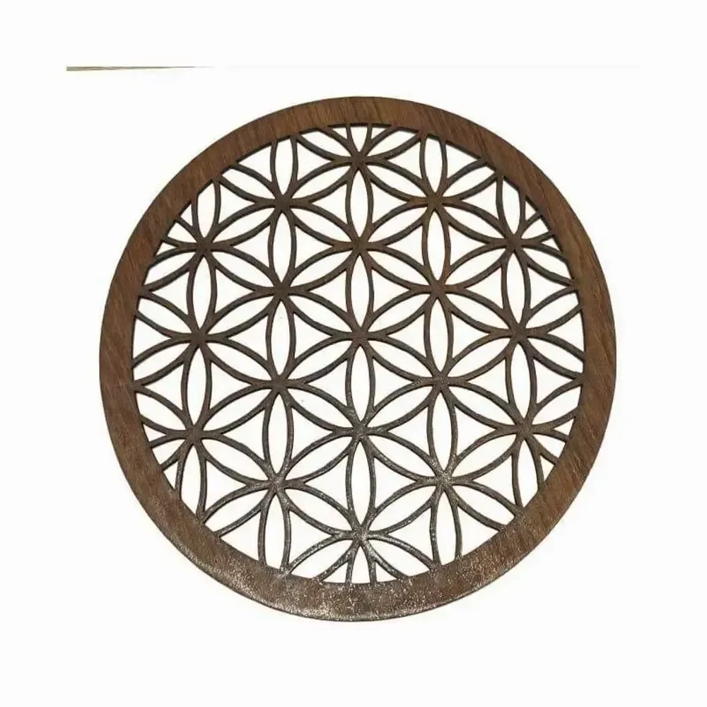 Lampes sans fil - Panneau aimanté en bois Fleur de vie - ARABESK