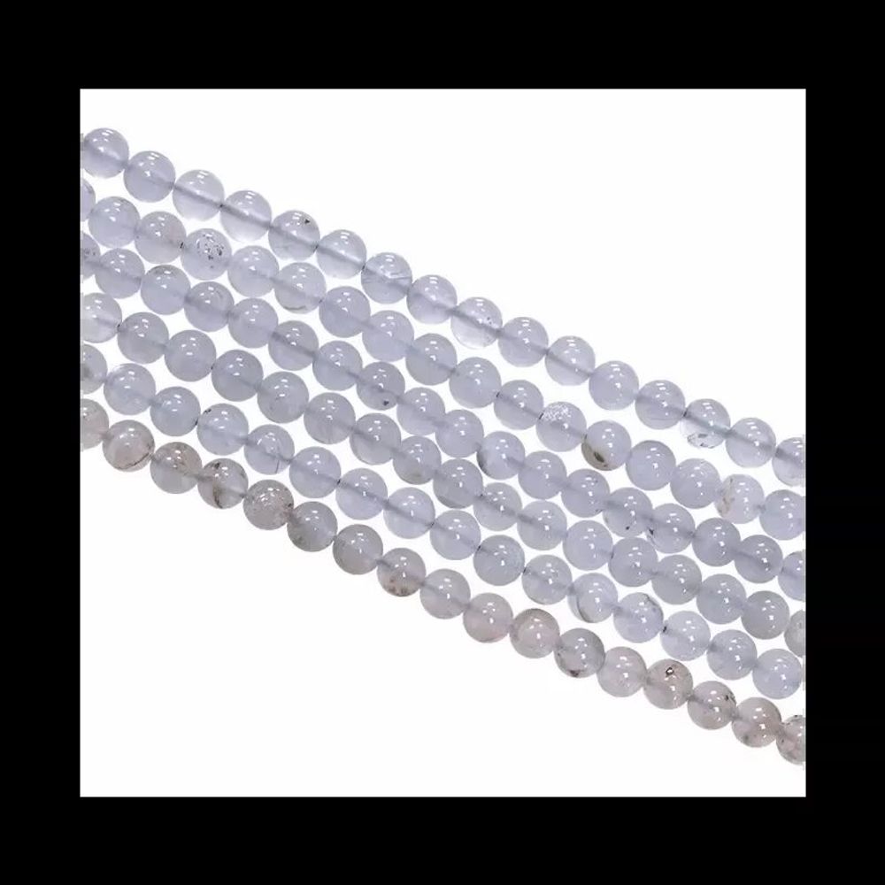 Jewelry - Blue chalcedony A 6mm pearls on string - ARABESK