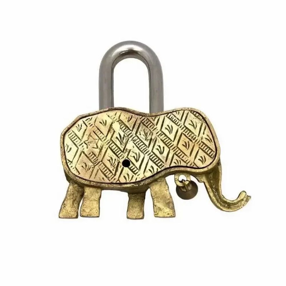 Decorative objects - Brass Padlock - Elephant - ARABESK