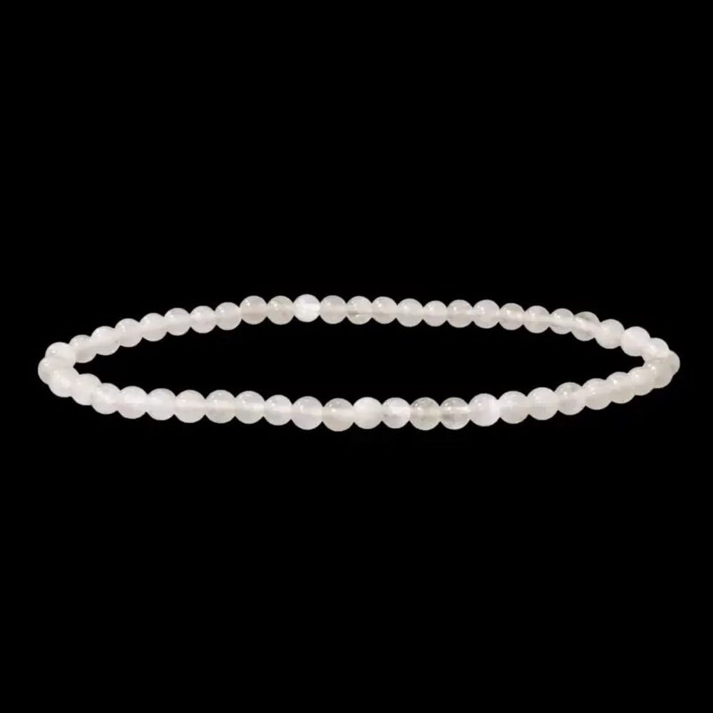 Bracelets - White Moonstone Bracelet A 4-5mm Beads - ARABESK