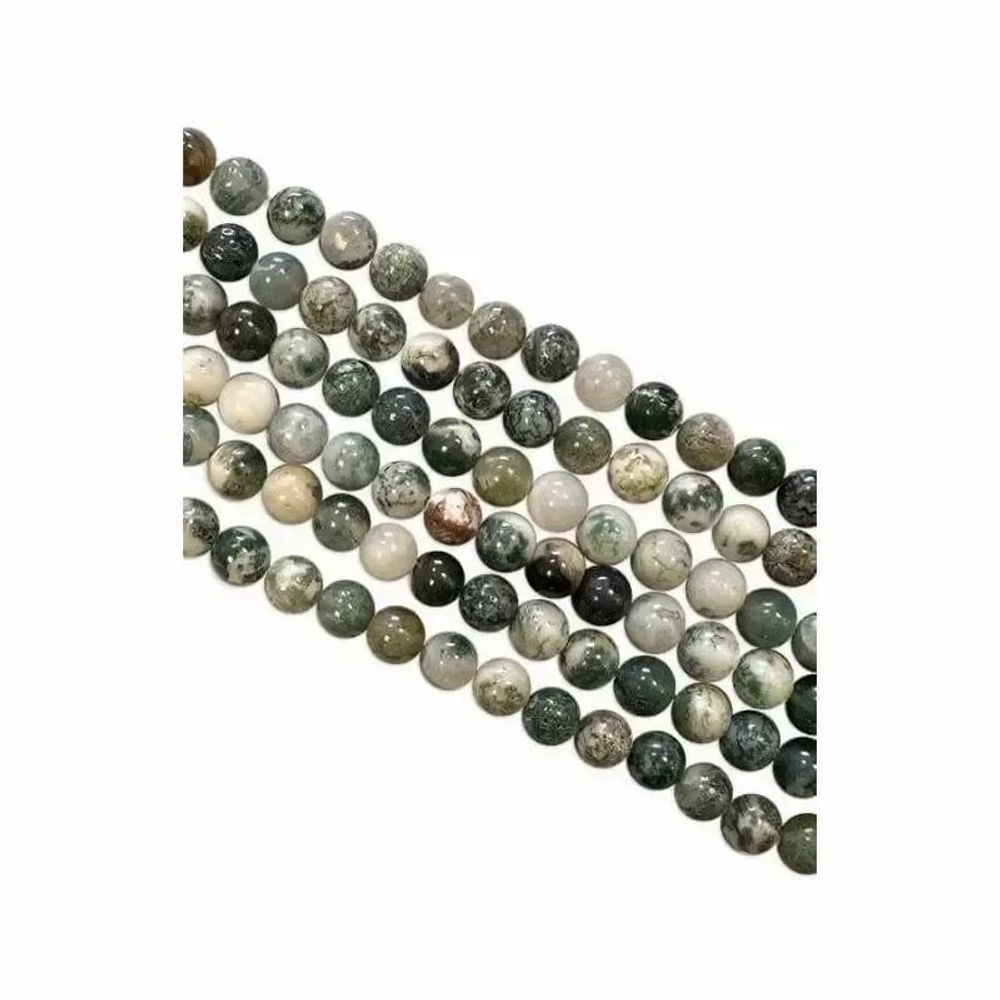 Bijoux - Agate Arbre A perles 10mm sur fil 40cm - ARABESK