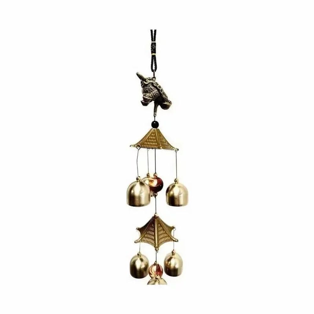Objets de décoration - Carillon Temple Grenouille 67cm - ARABESK