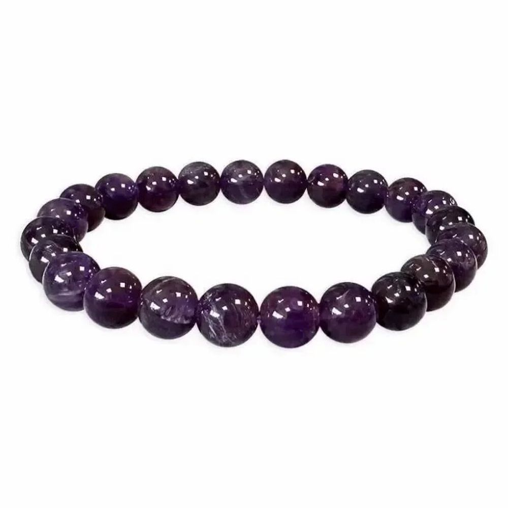 Bracelets - Bracelet Amethyste Uruguay A perles 8mm - ARABESK