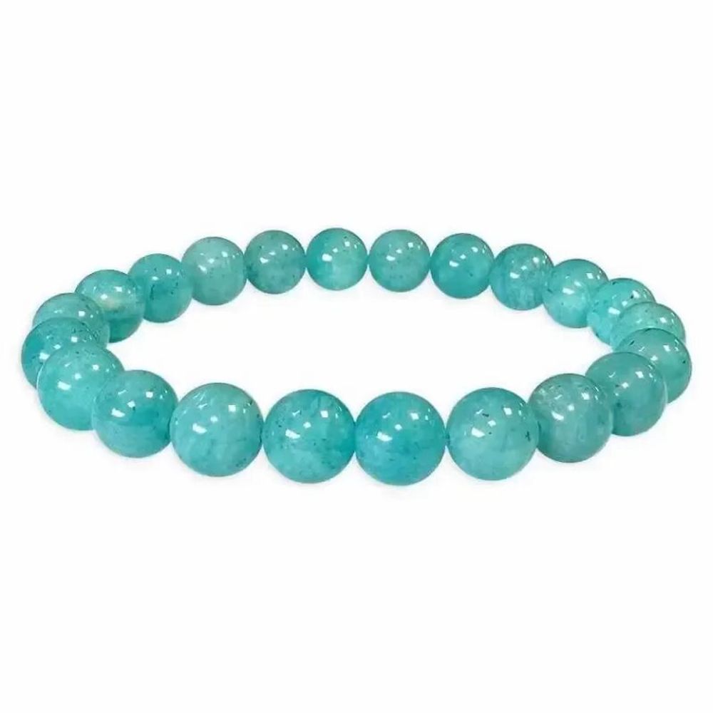 Bracelets - Amazonite bracelet China AA beads 8-9mm - ARABESK