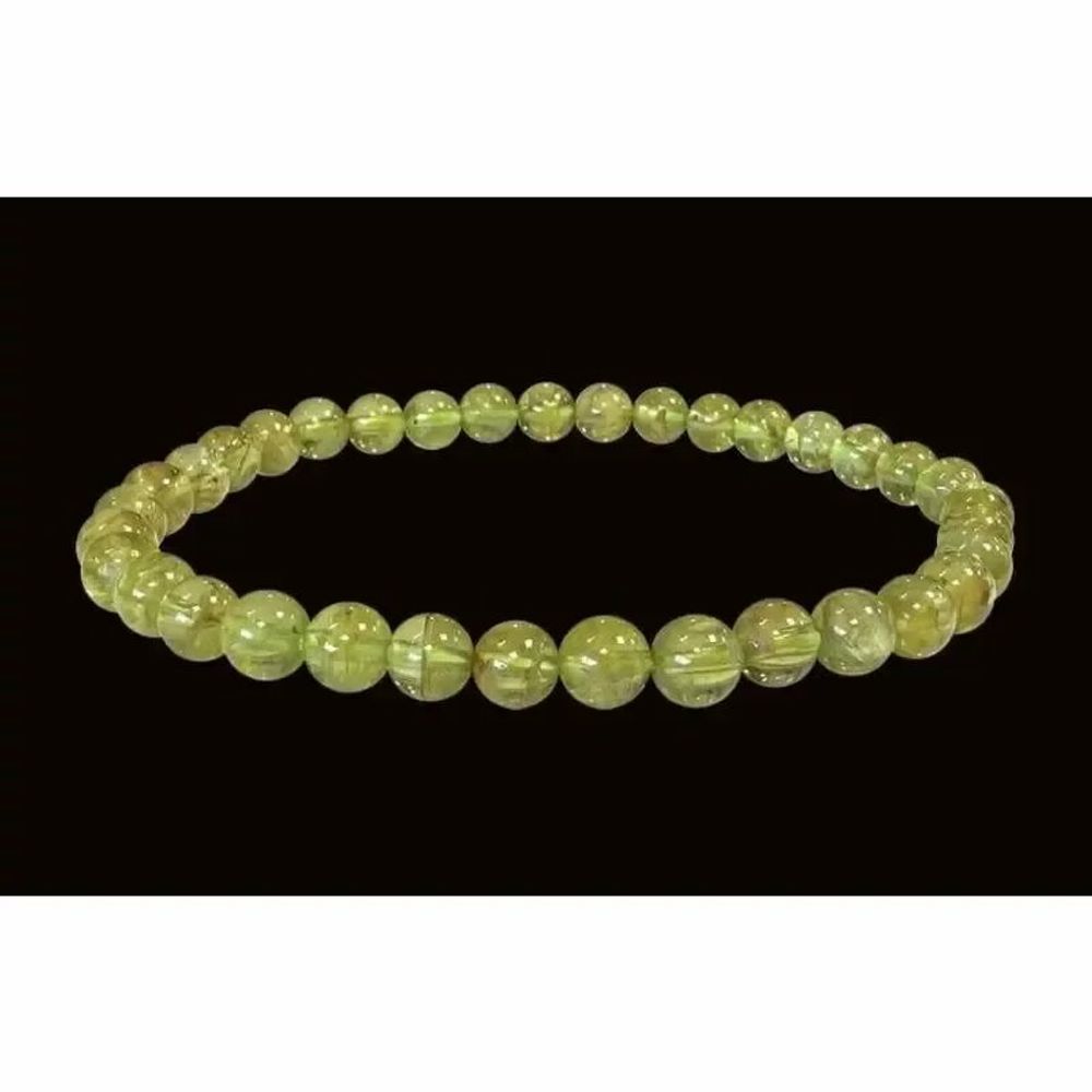 Bracelets - Peridot bracelet AA beads 5-6mm - ARABESK