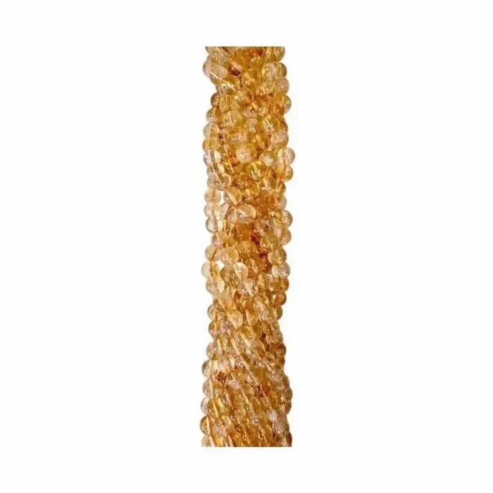 Bijoux - Citrine Chauffée AA perles 10mm sur fil 40cm - ARABESK