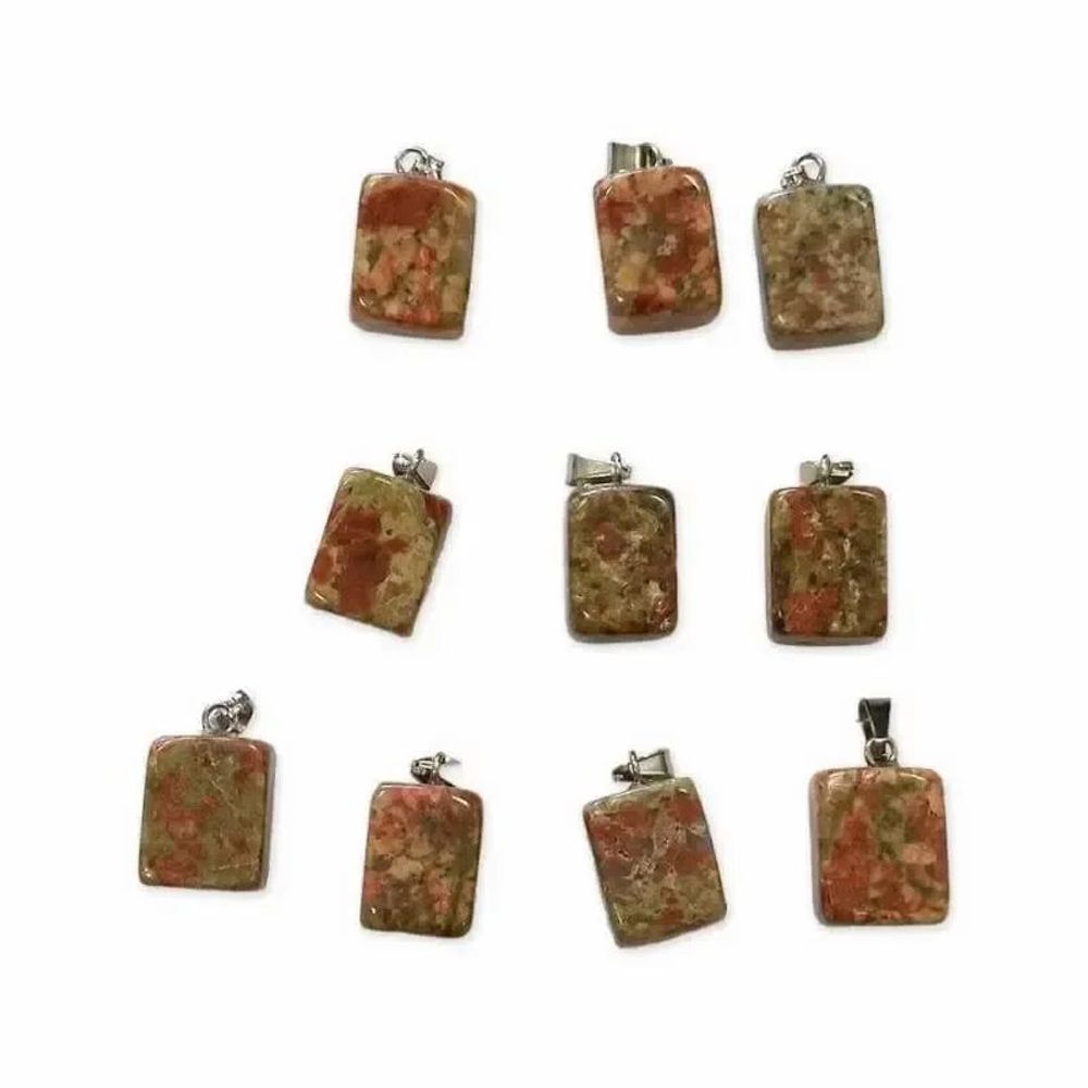 Bijoux - Pendentif Pierre Roulée Unakite A x10 - ARABESK