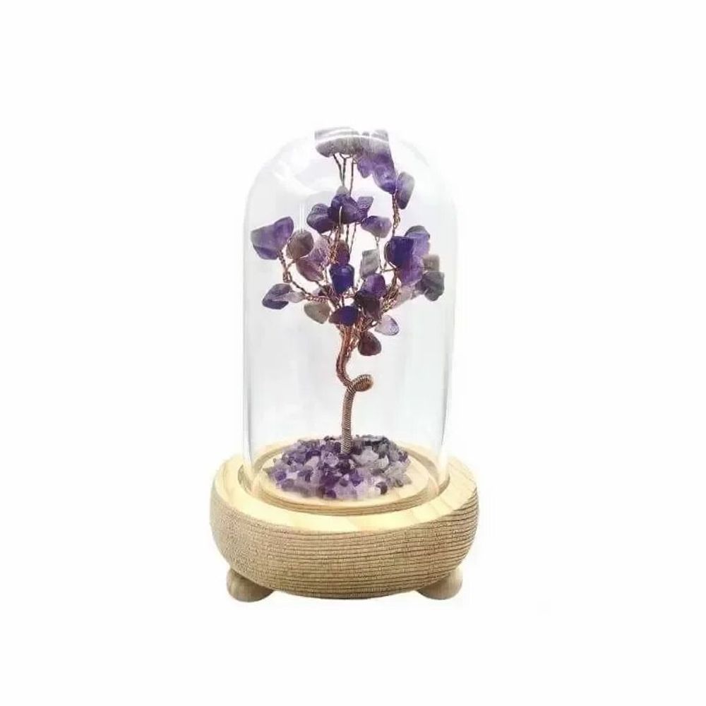 Bijoux - Arbre de Vie Amethyste sous dôme avec la boîte - ARABESK
