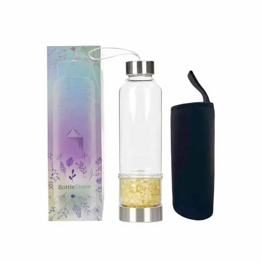 Bijoux - Bouteille avec cristaux Citrine - ARABESK