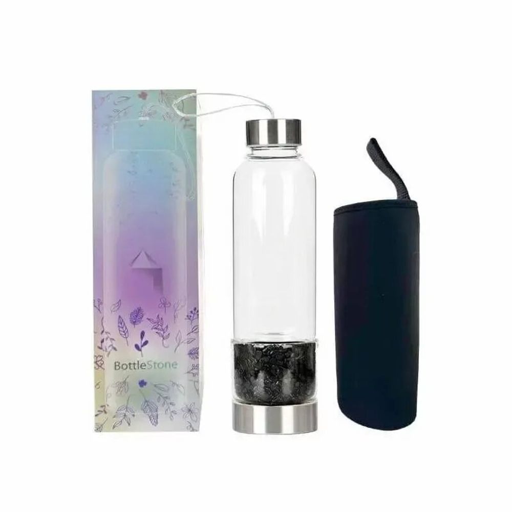 Jewelry - Bottle with Black Obsidian crystals - ARABESK