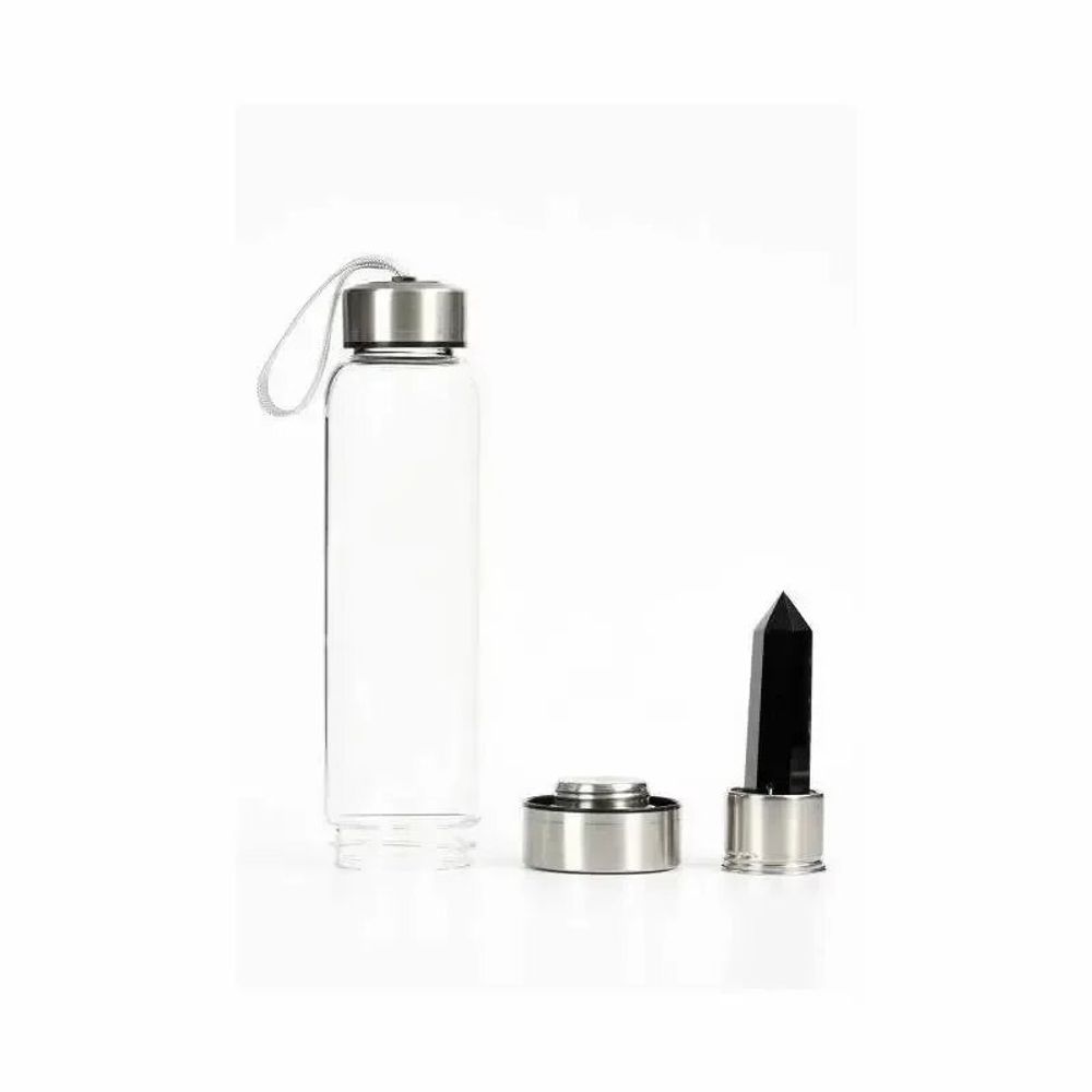 Jewelry - Tadasana bottle crocheted black Obsidian tip - ARABESK
