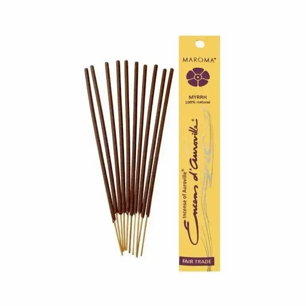 Senteurs - Encens d'Auroville Myrrhe 5x 10 Sticks - ARABESK