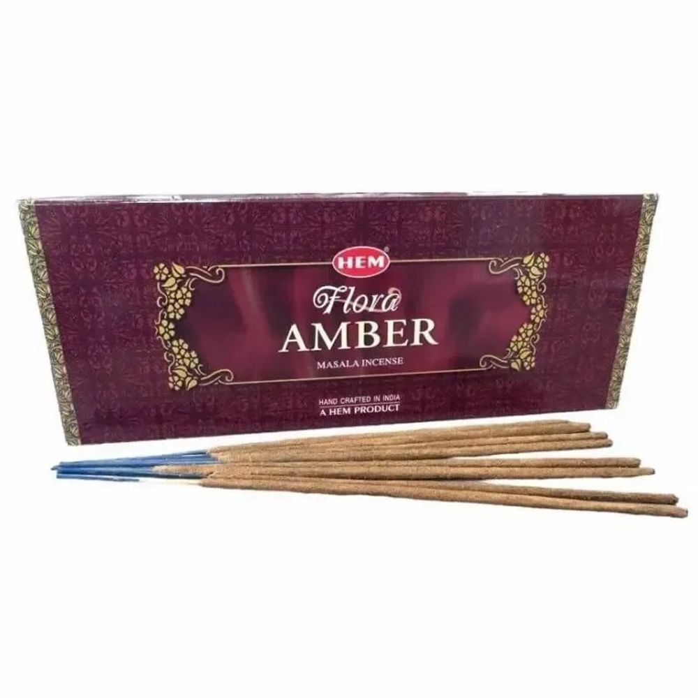 Scents - Hem Amber Flora Masala 8 sticks - ARABESK