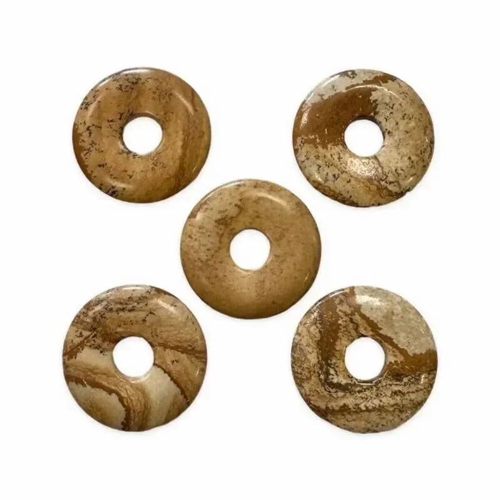 Bijoux - Donut Jaspe Paysage A 3cm x5 - ARABESK