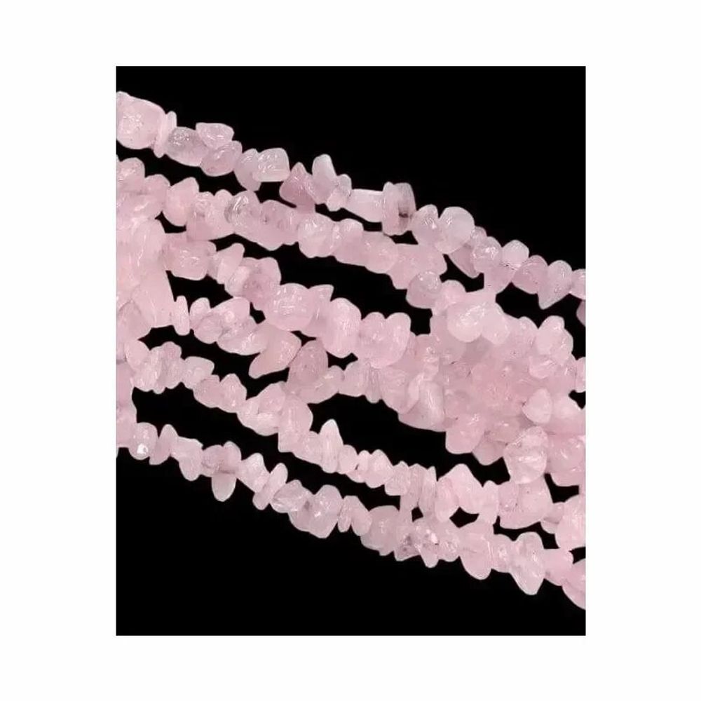 Jewelry - Rose Quartz A chips 5-8mm on a 80cm thread - ARABESK