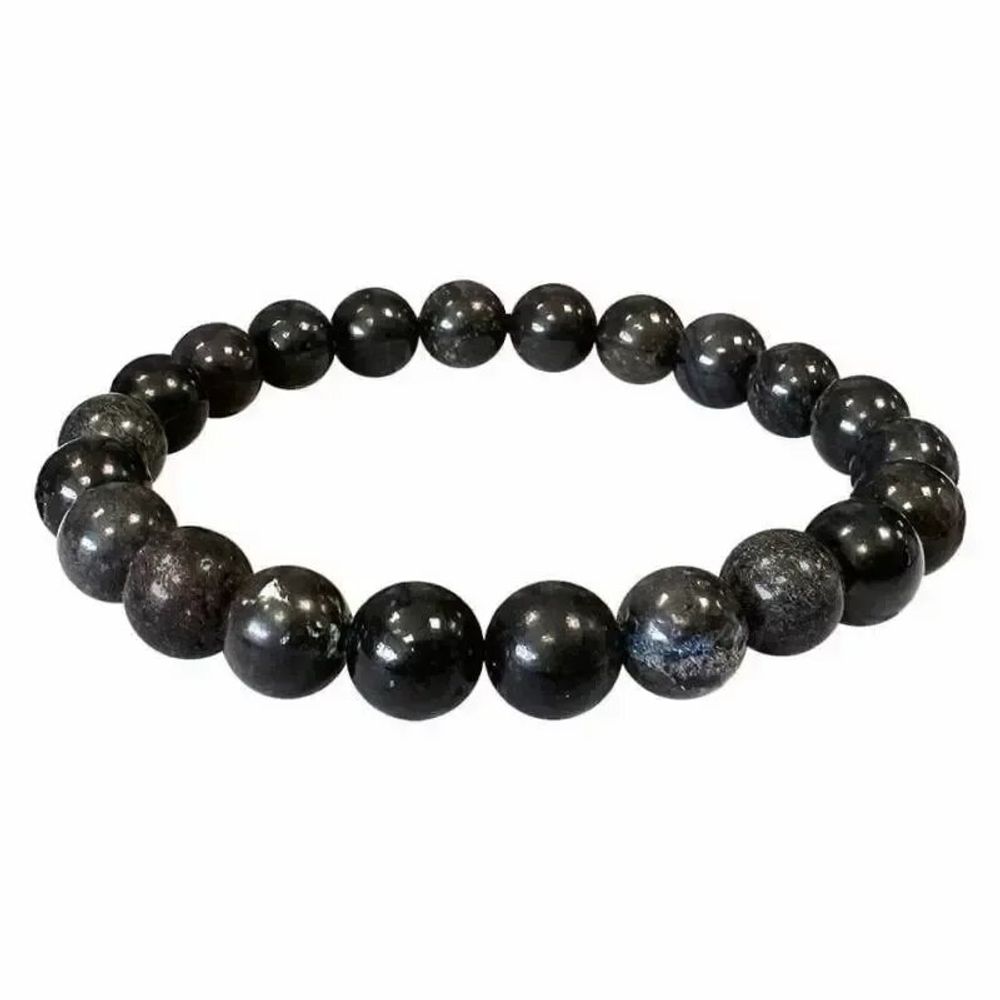 Bracelets - Bracelet Black Opal beads 8-9mm - ARABESK