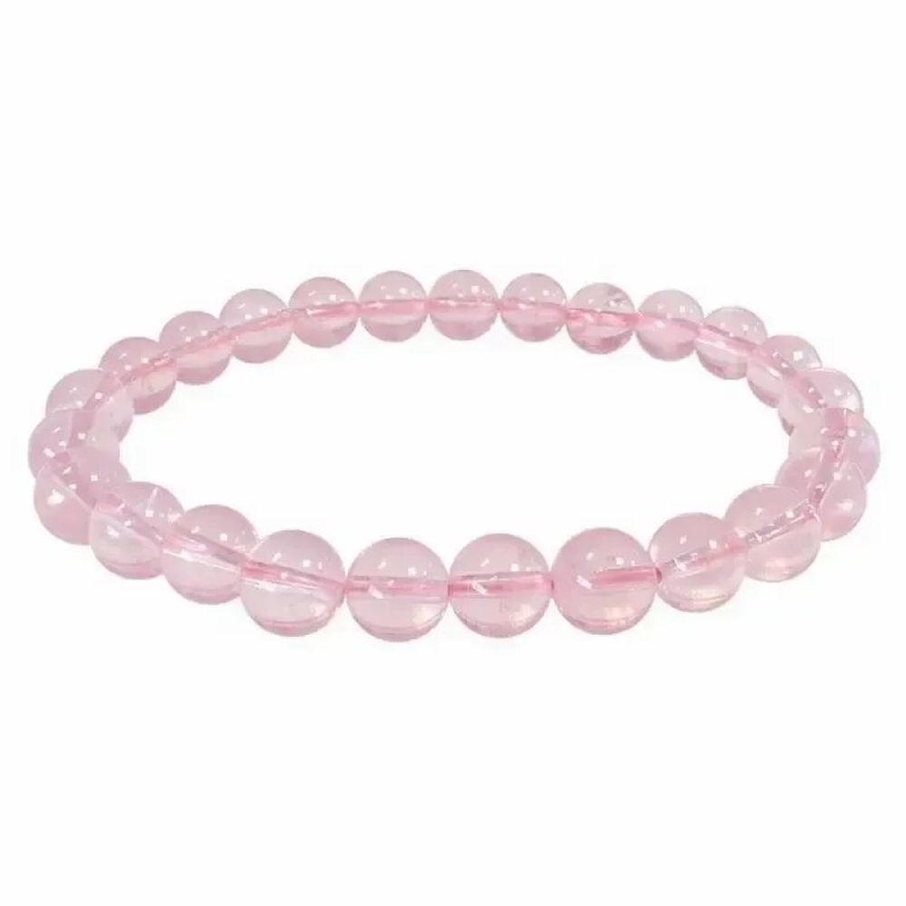 Bracelets - Bracelet Quartz Rose AA perles 7.5-8.5mm - ARABESK