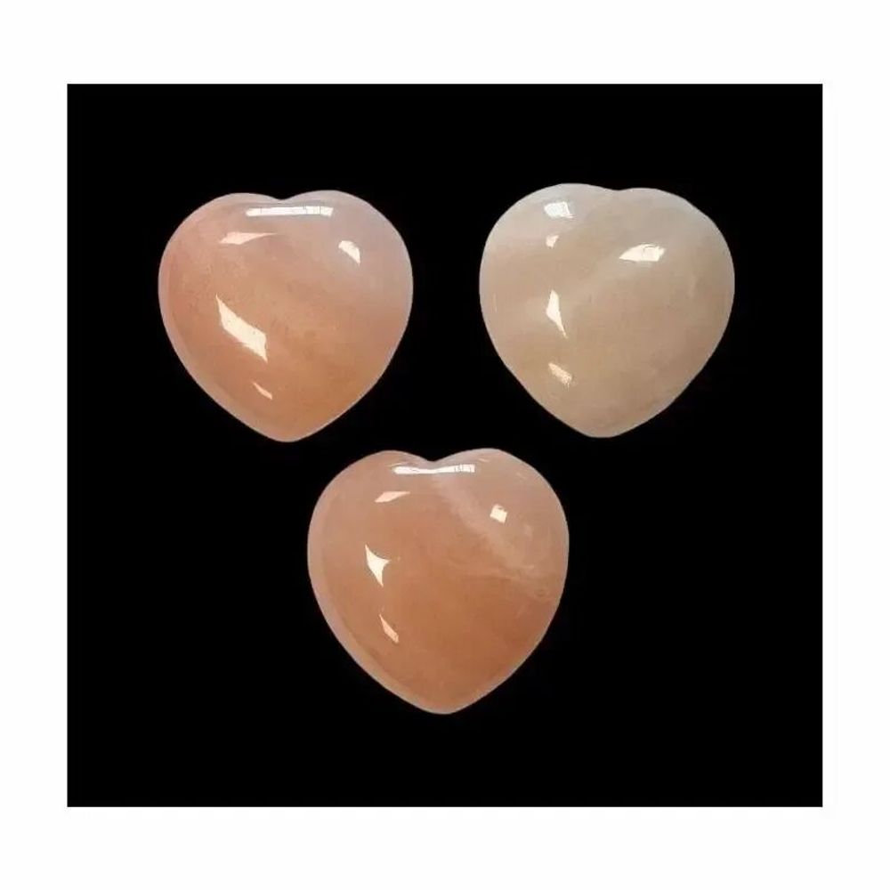 Bijoux - Coeur en Aventurine Orange A 30mm x3 - ARABESK