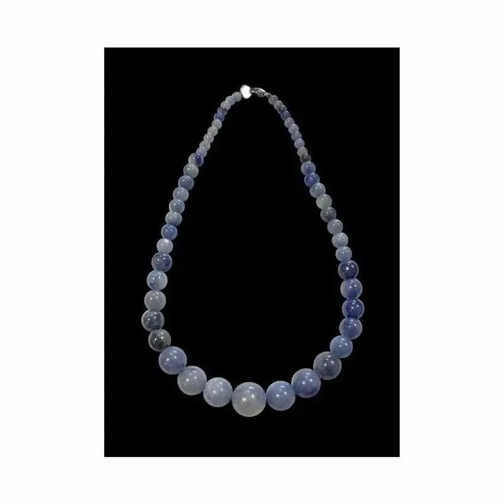 Jewelry - Blue Aventurine A Beads Necklace 6-14mm 45cm - ARABESK