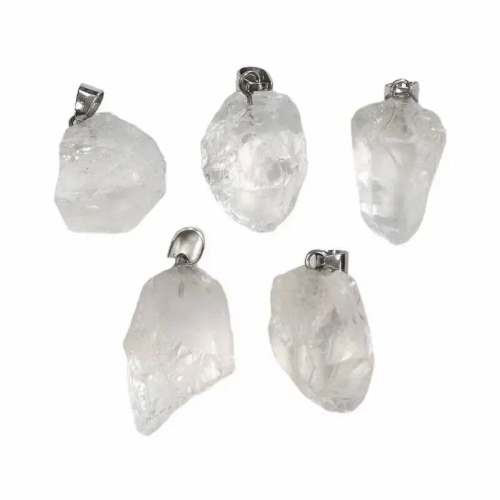 Jewelry - Rough Stone Pendant Rock Crystal A x5 - ARABESK