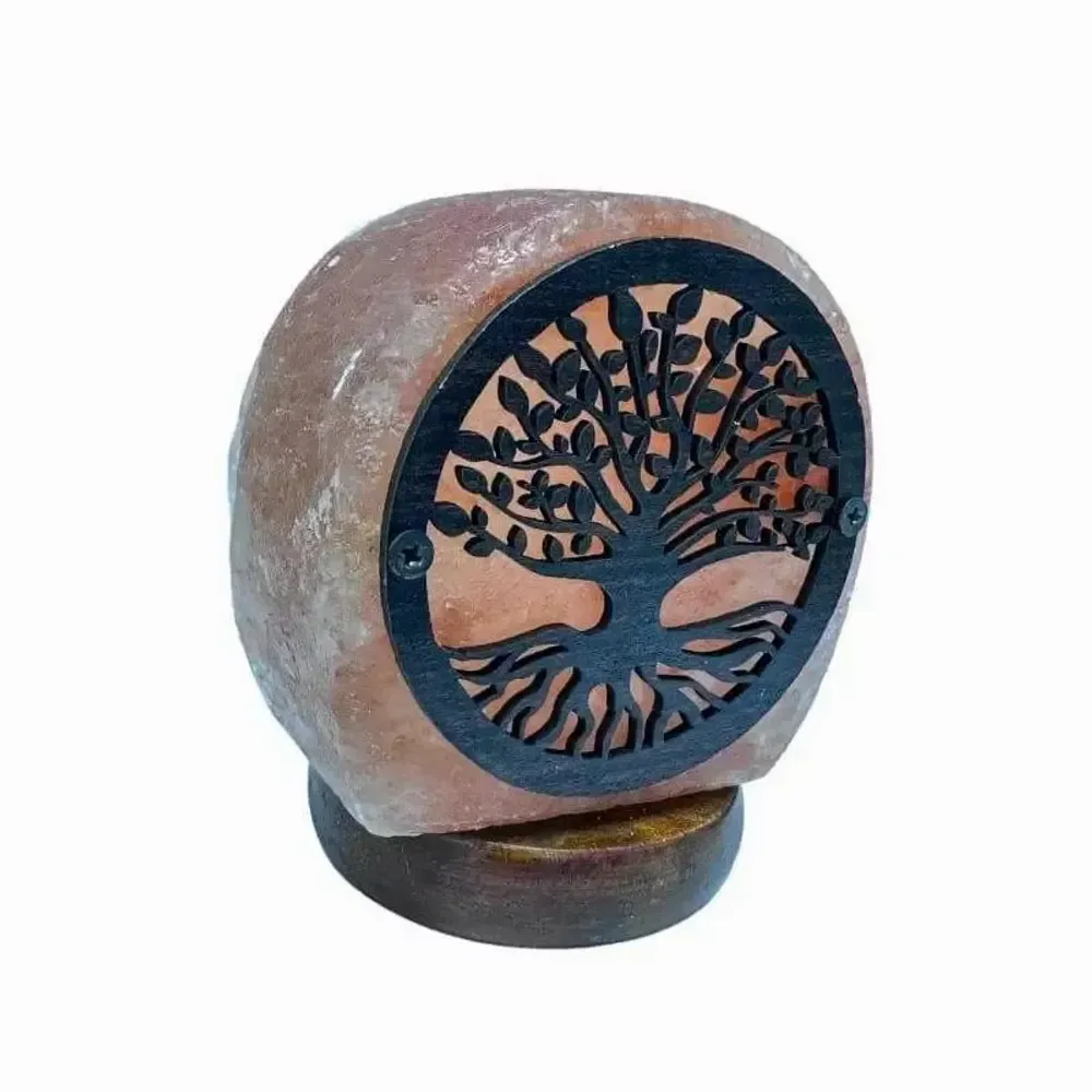 Wireless lamps - Himalayan salt lamp usb tree of life 11cm - ARABESK