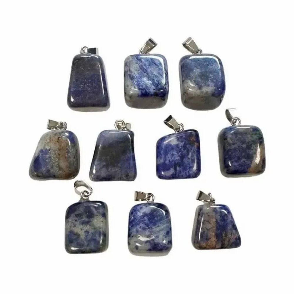 Bijoux - Pendentif Pierre Roulée Sodalite A x10 - ARABESK