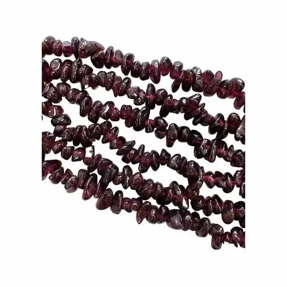 Bijoux - Grenat Rouge A chips 3-8mm sur fil 80cm - ARABESK