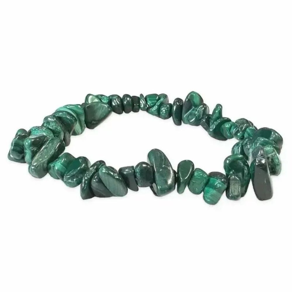 Bracelets - Bracelet Malachite A 5-8mm chips 18cm - ARABESK