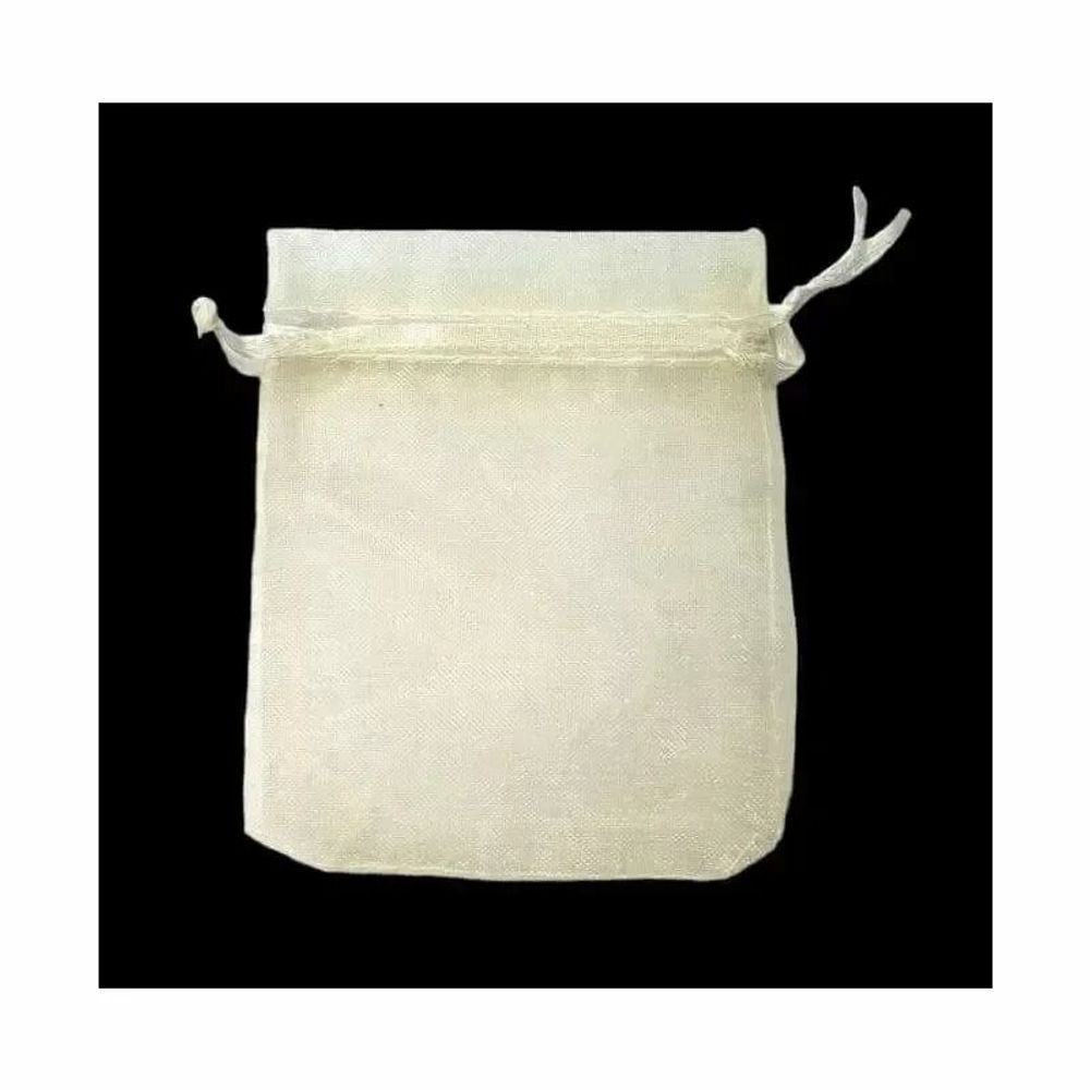 Bijoux - Sacs en Organza 7x9cm Beige (Lot de 100 pièces) - ARABESK