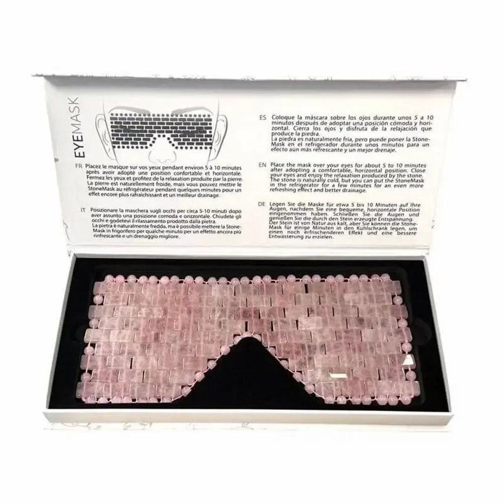 Jewelry - Brazilian Rose Quartz A Eye Mask - ARABESK