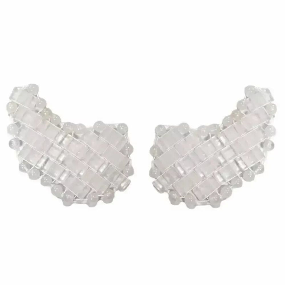 Bijoux - Patch yeux Cristal de Roche A ( lot de 2) du Brésil - ARABESK