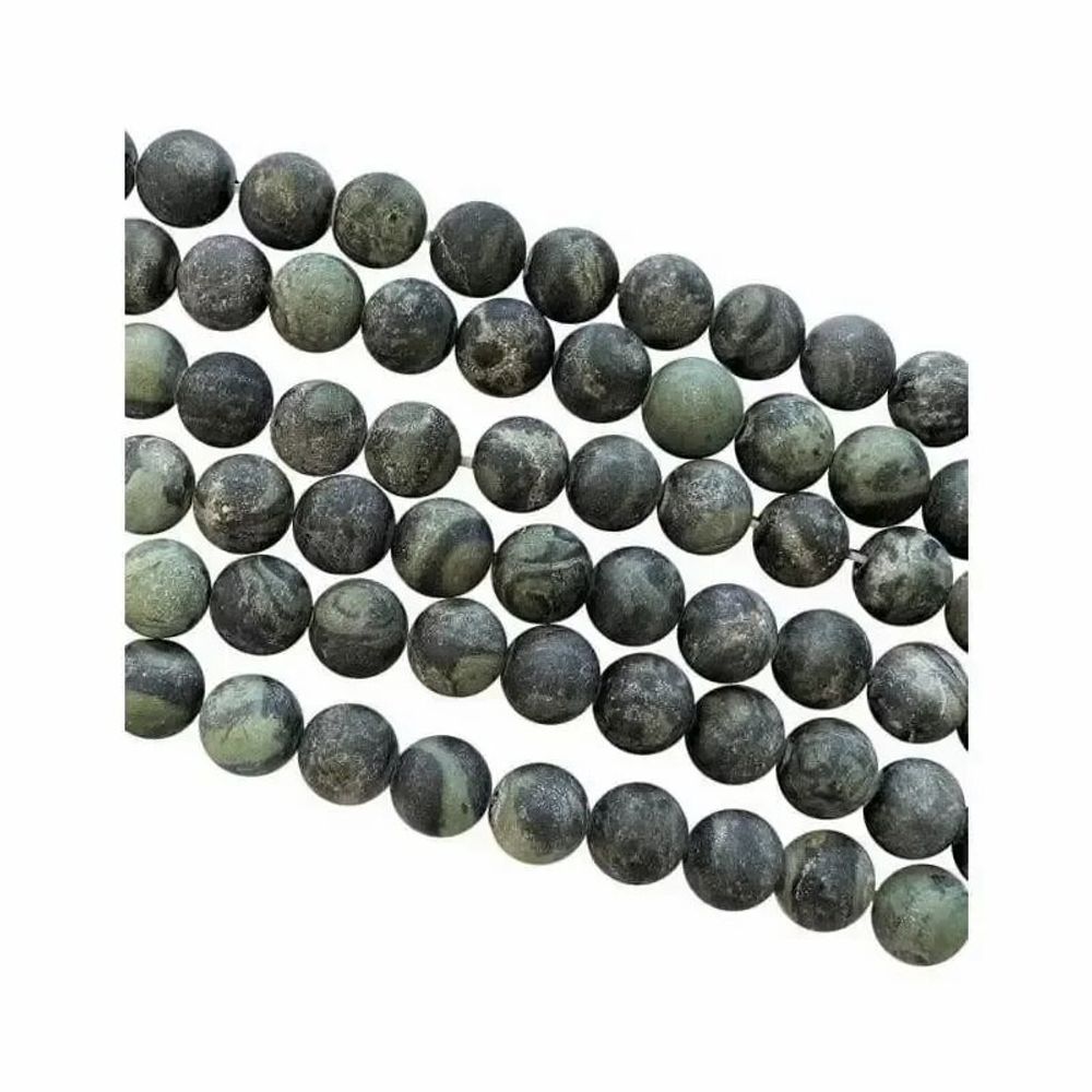 Bijoux - Jaspe Kambaba perles mates 8mm sur fil 40cm - ARABESK
