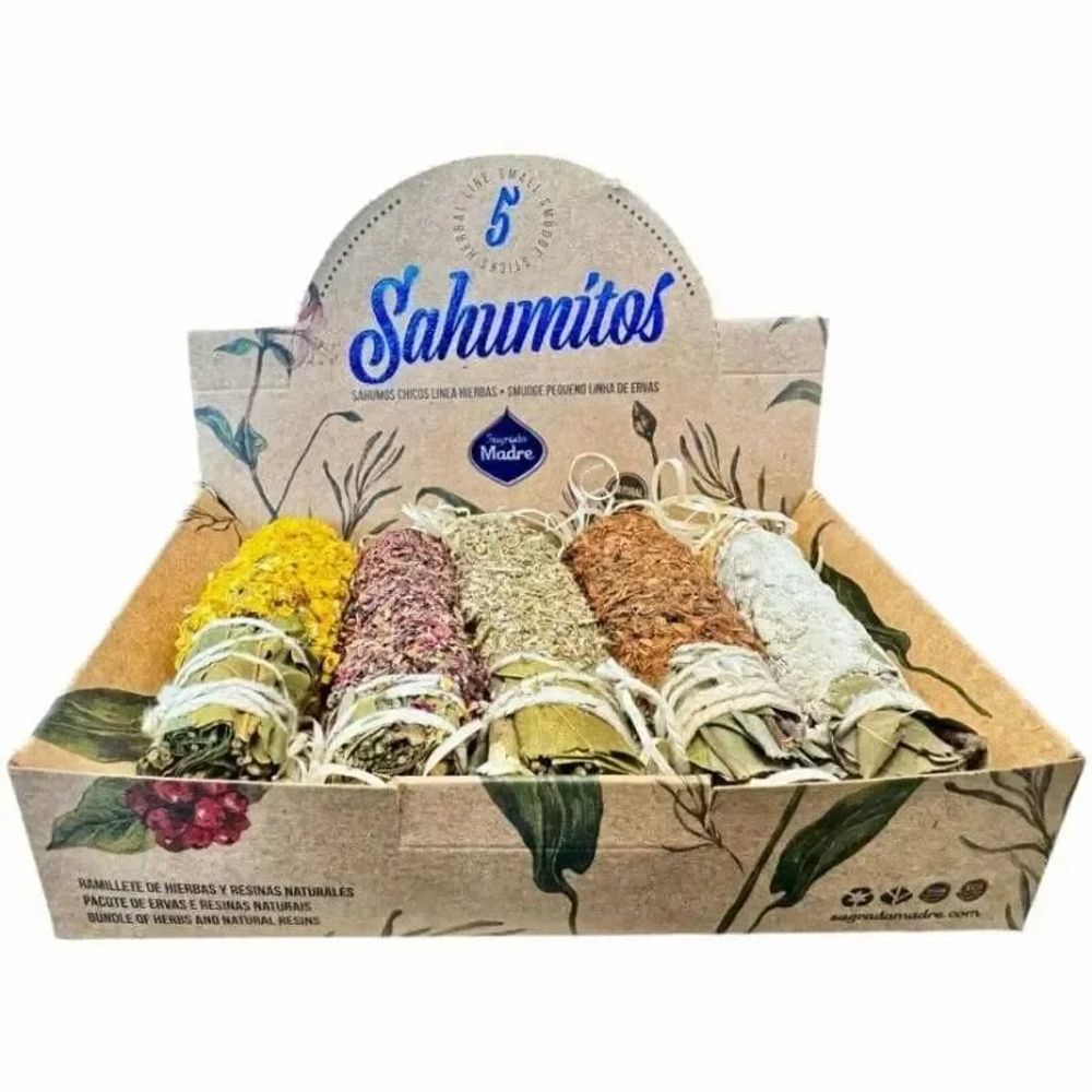 Senteurs - Sagrada Madre - Smudge Sahumitos x 5 Fleurs Aromatiques - ARABESK