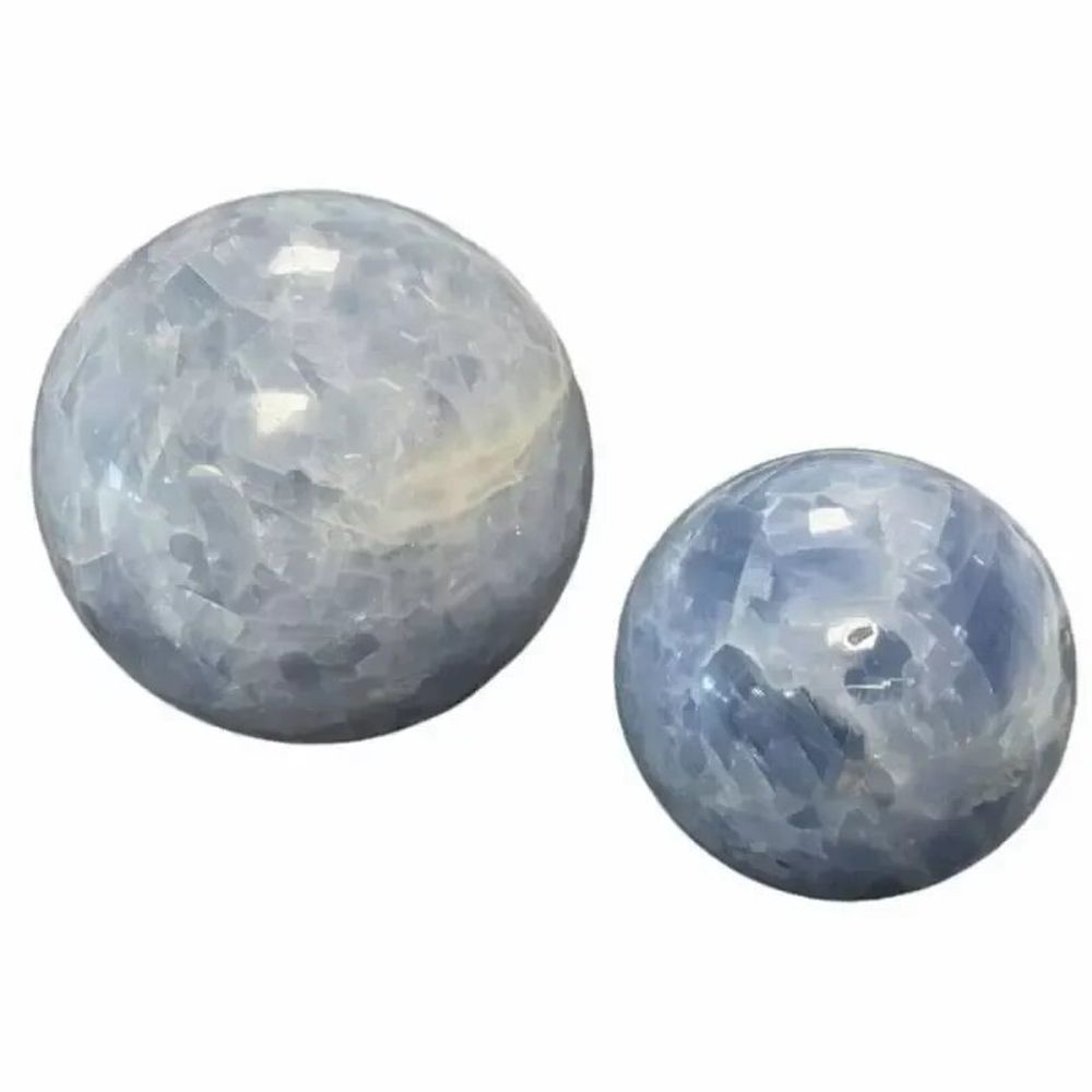 Jewelry - 3 Blue Calcite Spheres polished 1.864k - ARABESK