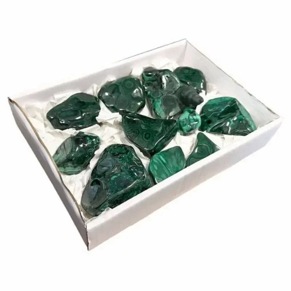 Bijoux - Pack Malachites polies un coté 1900g - ARABESK