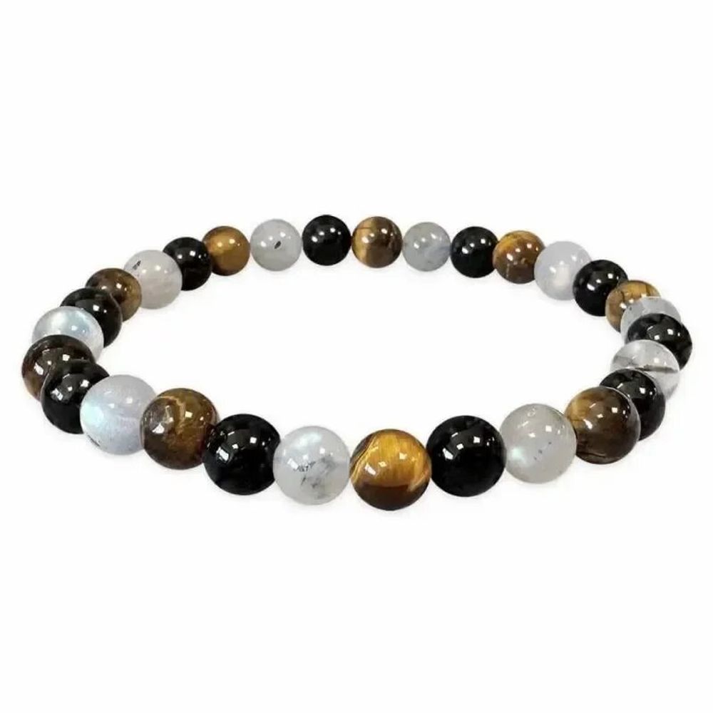 Bracelets - Bracelet Labradorite Oeil de tigre Tourmaline A perles 6mm - ARABESK