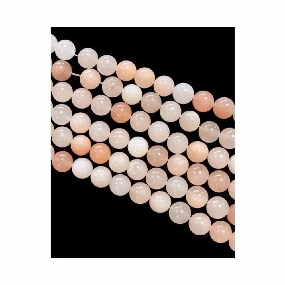 Jewelry - Peach Aventurine Beads 8mm on 40cm wire - ARABESK