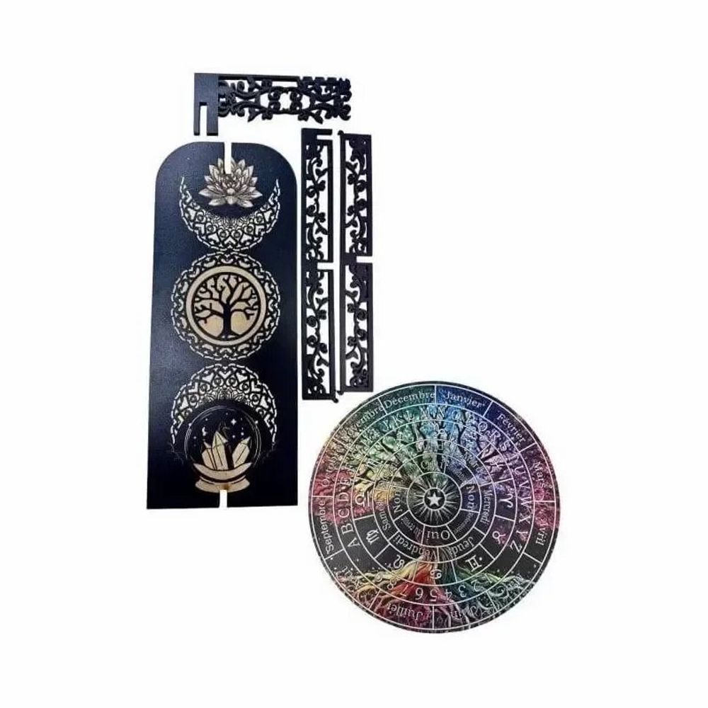 Bijoux - Planche de divination arbre de vie en bois 28cm - ARABESK